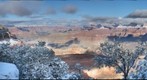 Snow on the grand Canyon