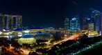 Singapore City Night Scene