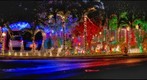 Christmas Lights on a Rainy Night at 650 Hunting Lodge Drive