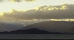 lake biel wintery sunset