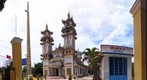 Thanh That Trang Bang, a Cao Dai temple near An Tinh, Vietnam.