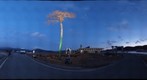 岩手県:陸前高田市:陸前高田一本松:１日だけのライトアップ(12/23)