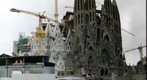 Sagrada Familia (older face) and souvenir shop