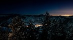full moon after snow