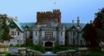 Hatley Castle on the grounds of Hatley Park and Royal Roads University in Victoria, Vancouver Island, BC