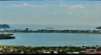 Philipsburg Sint Maarten with Great Bay in the distance and Great Salt Pond in the foreground
