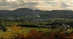 vue sud Albtrauf von Kaepfle, Alteburg, Bronnweiler, Reutlingen, Germany