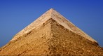 Spitze der Chephren Pyramide in Gizeh