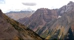 E-to-SE view from Buckskin pass near Aspen. Pyramid Pk at right center.