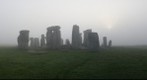 Stonehenge slightly later on a misty morning (08:00AM)