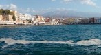 Chania city at harbour, Crete, Greece