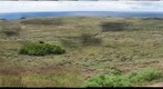 Looking down Ahu Tongariki from Rano Raraku in Rapa Nui, aka Easter Island