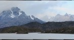 Torres Del Paine with moonrise