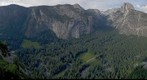 Yosemite Valley at Sunset from along Ledge Trail