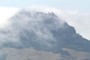 Hollister Peak in fog