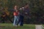 Couple out for a walk.