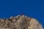 Montañero en cima Vignemale