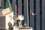 Two Canadian flags