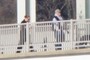 Walkers on the bridge