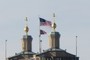 Gold spires & flags
