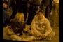 Sitting in the crowd, very brave.