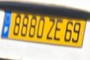 License plate...