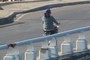 Woman on bicyle