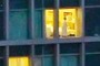 Man in hotel room