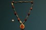 Gold Necklace with Carnelian Stone