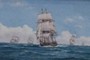 60 Frigate patrol before the wind