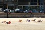 Taking sunbathing