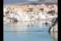 Ice formed on Mono Lake