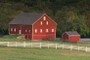 Red barn and shed