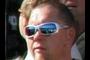 Wearing girlfriend's sunglasses.
