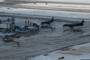 US Airways airplanes at the gate