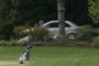 A Car on the golf course?