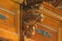 Hand carved teak lion