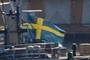Swedens Flag in the wind