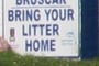 Take your litter home!