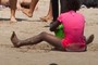 working the sand