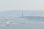 In the distance - The Statue of Liberty
