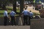 Police in force.