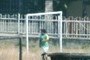 Playing football
