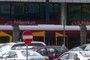 Part of a PESA 120N tram on line 9