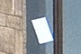 Paper on a window