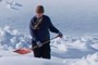 too old to shovel snow?