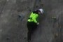 Setting up the climbing wall