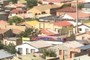 Crates on roof tops