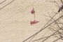 Shoes on a wire