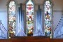 The original pipe organ in the back